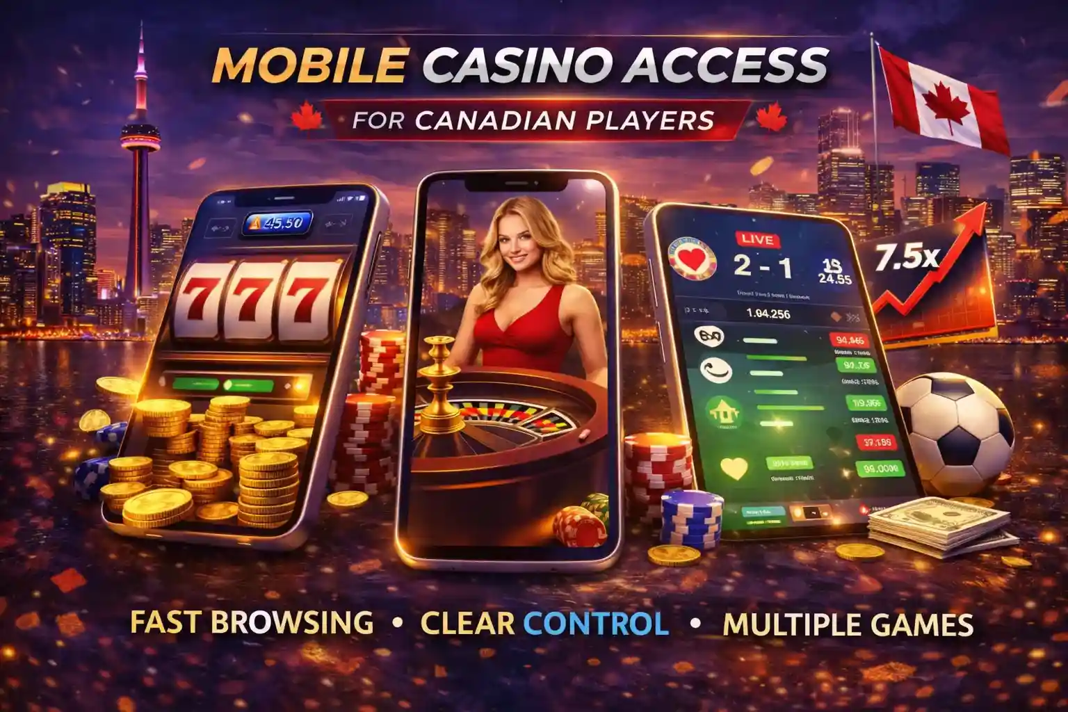 Mobile Casino Mobile casino access with slots live games and sports betting in Canada